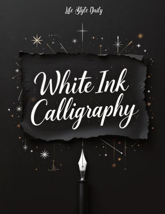 Produktbild: White Ink Calligraphy