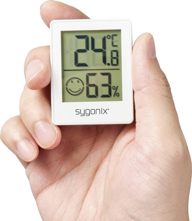 Sygonix Thermo-/Hygrometer Weiß