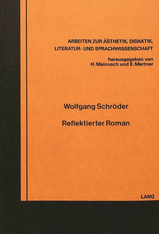 Produktbild: Reflektierter Roman