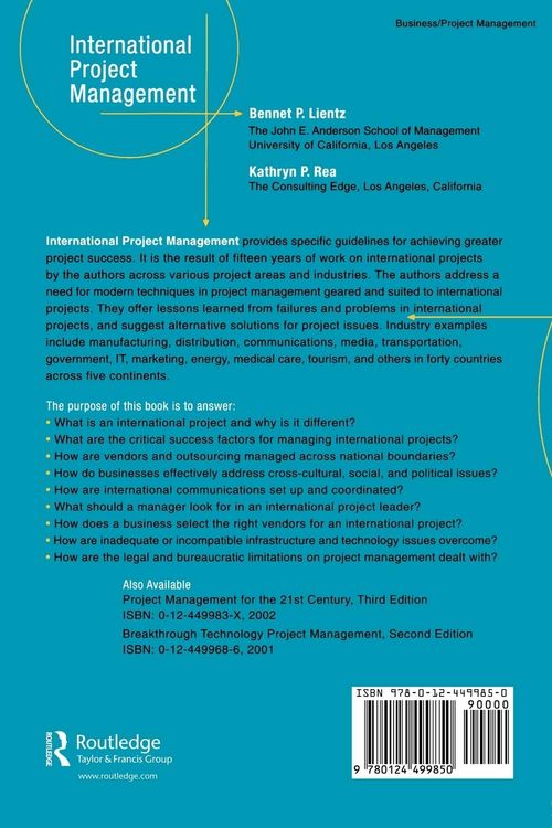 Produktbild: International Project Management