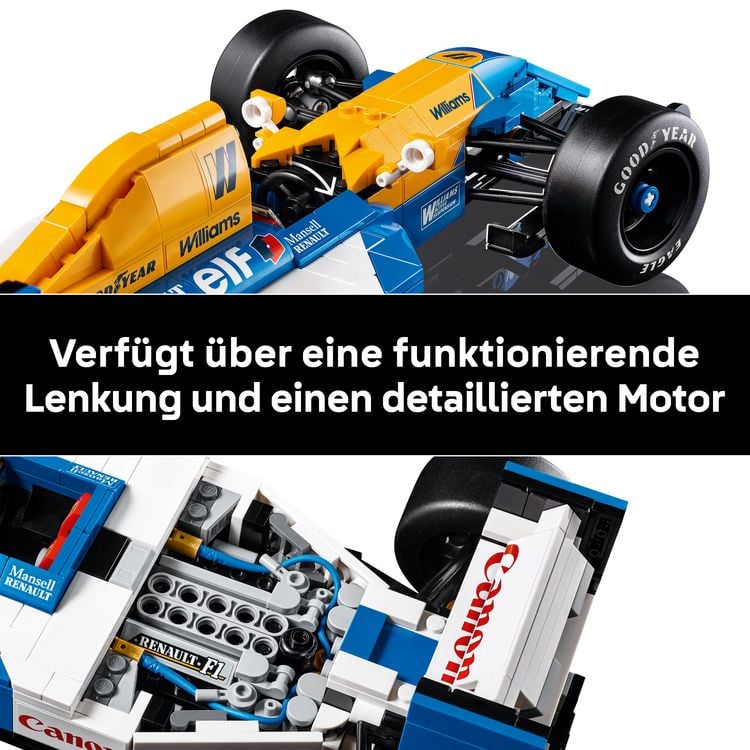 Produktbild: LEGO Icons Williams Racing FW14B mit Nigel Mansell - Modellauto 10353