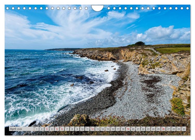 Produktbild: Cote Sauvage. Wilde Atlantikk&uuml;ste der Bretagne. (Wandkalender 2026 DIN A4 quer), CALVENDO Monatskalender