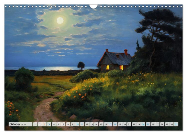 Produktbild: Landleben an der Ostsee - Alte Zeiten zwischen Meer und Bodden (Wandkalender 2026 DIN A3 quer), CALVENDO Monatskalender