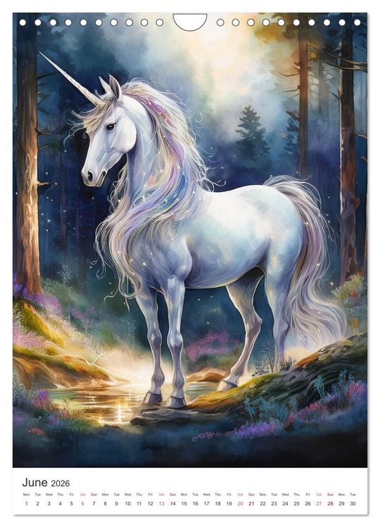 Produktbild: Fantastic horses from myths and legends (Wall Calendar 2026 DIN A4 portrait), CALVENDO 12 Month Wall Calendar