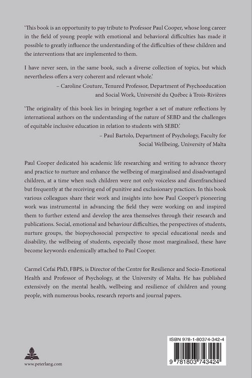Produktbild: Nurturing the wellbeing of students in difficulty