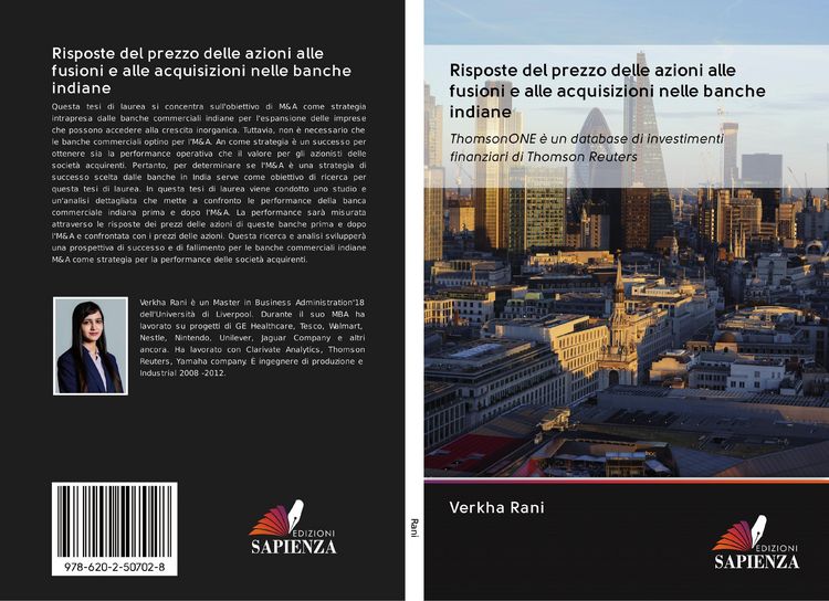Produktbild: Risposte del prezzo delle azioni alle fusioni e alle acquisizioni nelle banche indiane