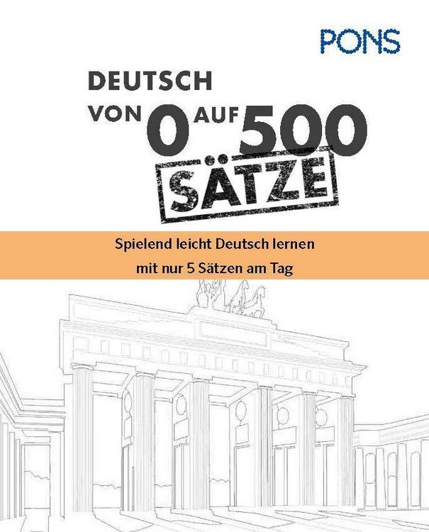 Produktbild: PONS Von 0 auf 500 S&auml;tze Deutsch