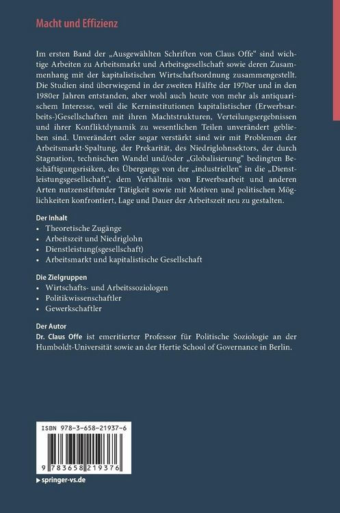 Produktbild: Macht und Effizienz