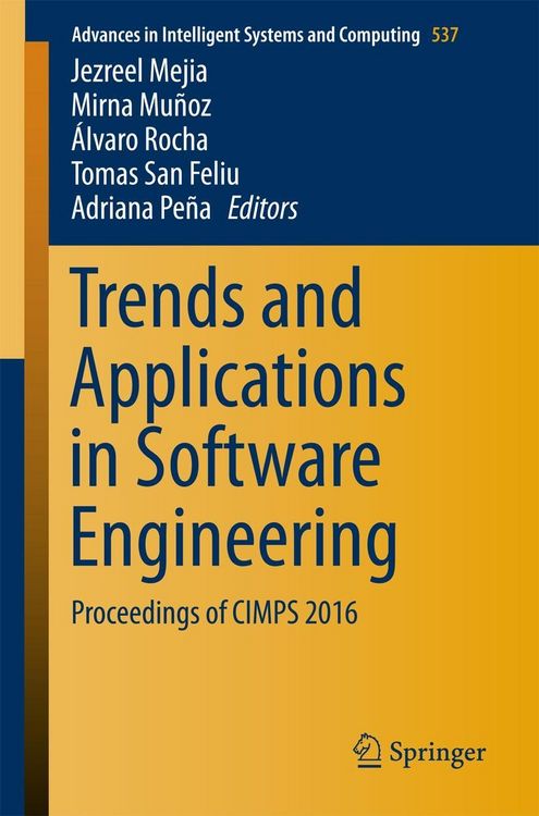 Produktbild: Trends and Applications in Software Engineering