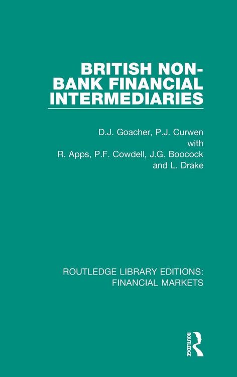 Produktbild: British Non-Bank Financial Intermediaries