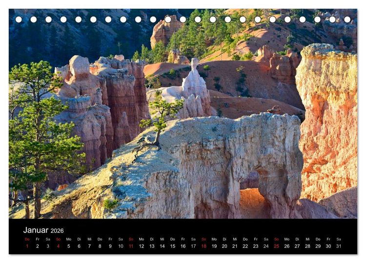 Produktbild: USA Landscapes (Tischkalender 2026 DIN A5 quer), CALVENDO Monatskalender