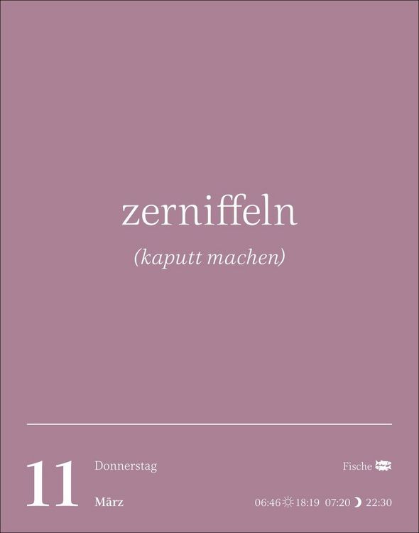 Produktbild: Duden Vergessene Wortsch&auml;tze Tagesabrei&szlig;kalender 2027