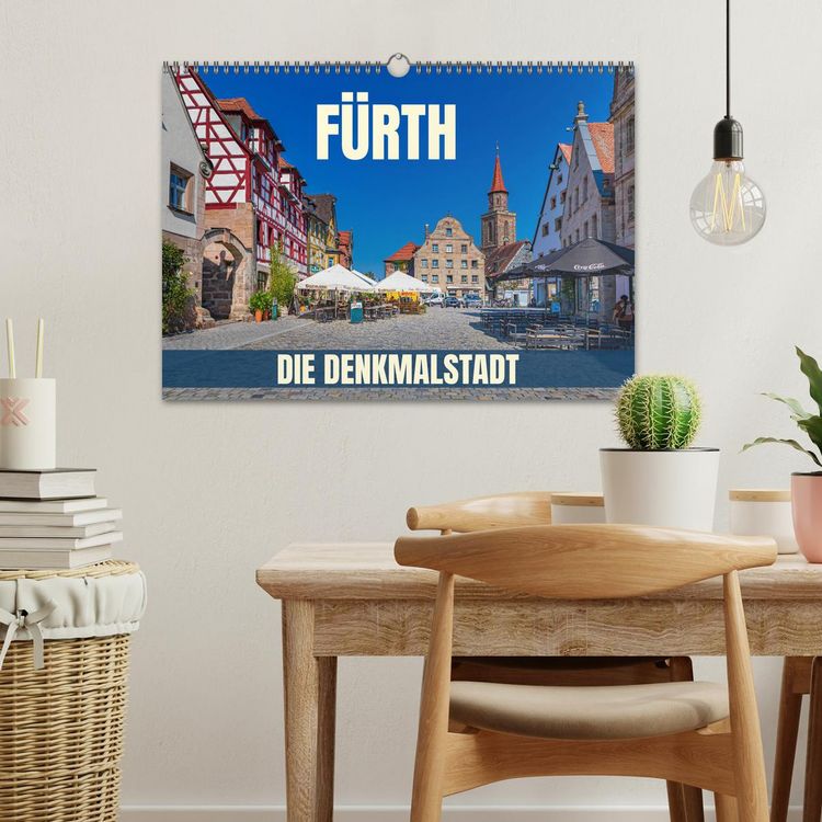 Produktbild: F&uuml;rth - die Denkmalstadt (Wandkalender 2026 DIN A3 quer), CALVENDO Monatskalender