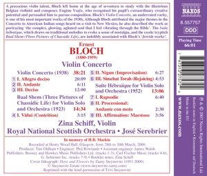 Produktbild: Schiff, Z: Violinkonzert/Baal Shem/Suite Hebraique