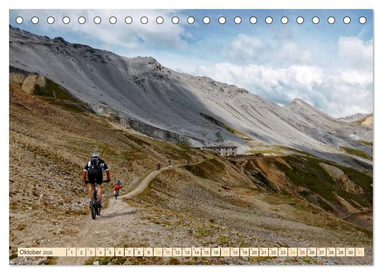 Produktbild: Mountainbike extrem (Tischkalender 2026 DIN A5 quer), CALVENDO Monatskalender