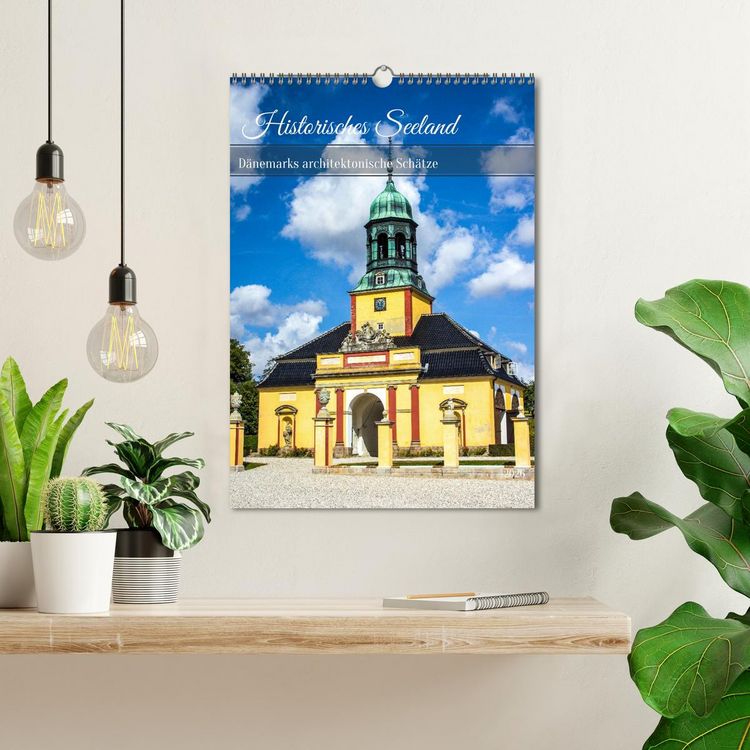 Produktbild: Historisches Seeland &ndash; D&auml;nemarks architektonische Sch&auml;tze (Wandkalender 2026 DIN A3 hoch), CALVENDO Monatskalender