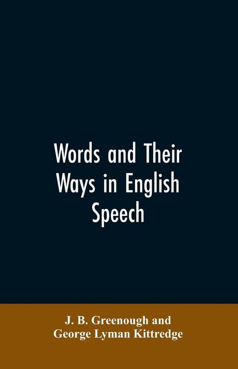Produktbild: Words and their ways in English speech