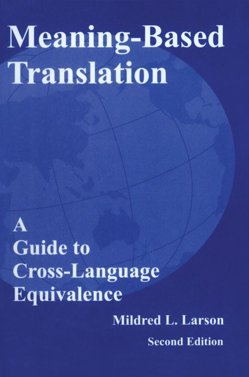 Produktbild: Meaning-Based Translation