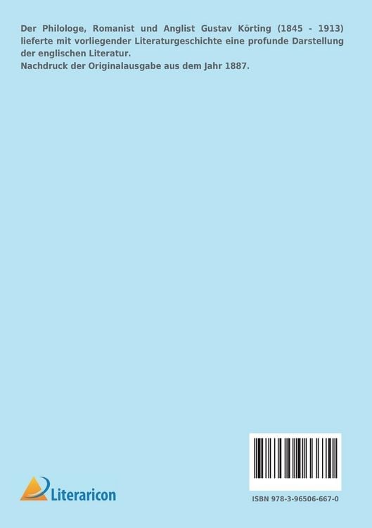 Produktbild: Grundriss der Geschichte der englischen Literatur
