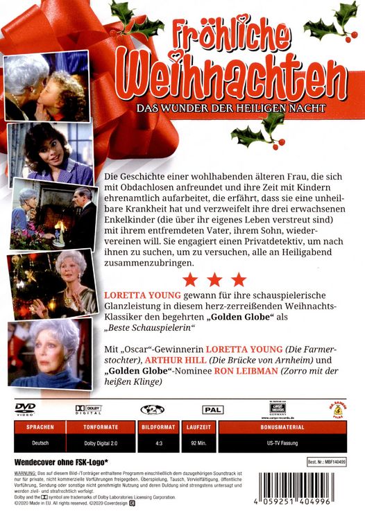 Produktbild: Fr&ouml;hliche Weihnachten - Das Wunder der Heiligen Nacht