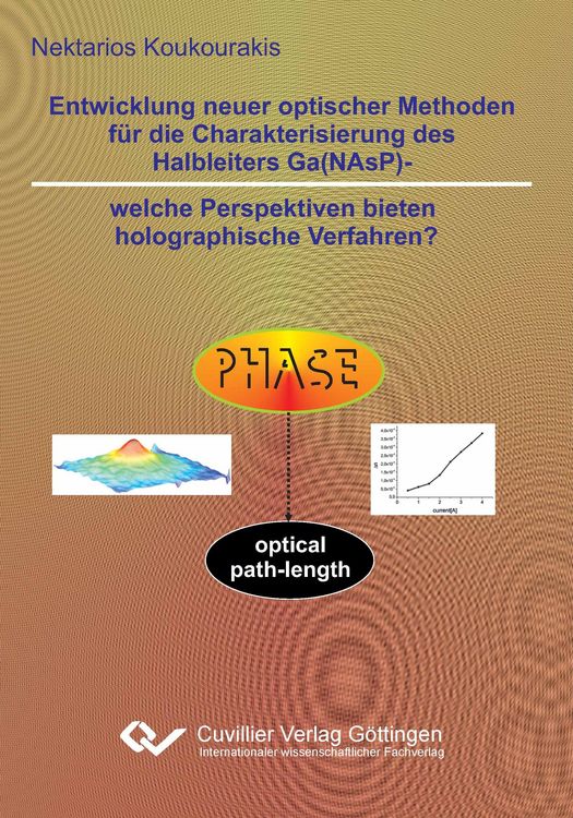 Produktbild: Entwicklung neuer optischer Methoden f&uuml;r die Charakterisierung des Halbleiters Ga(NAsP)- welche Perspektiven bieten holographische Verfahren?