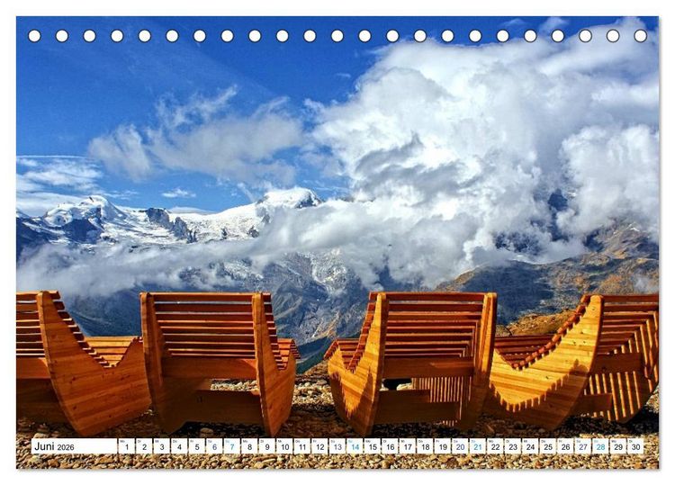 Produktbild: Gr&uuml;ezi . Landschaften in der Schweiz (Tischkalender 2026 DIN A5 quer), CALVENDO Monatskalender