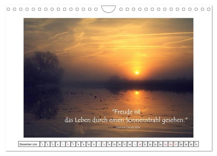 Produktbild: Zitate - Sammlung (Wandkalender 2026 DIN A4 quer), CALVENDO Monatskalender