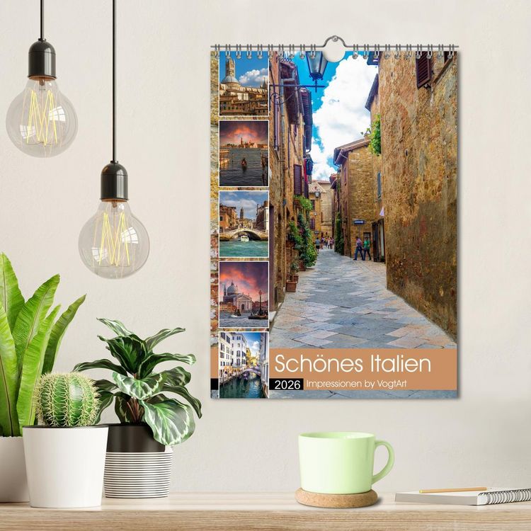 Produktbild: Sch&ouml;nes Italien. Impressionen by VogtArt (Wandkalender 2026 DIN A4 hoch), CALVENDO Monatskalender