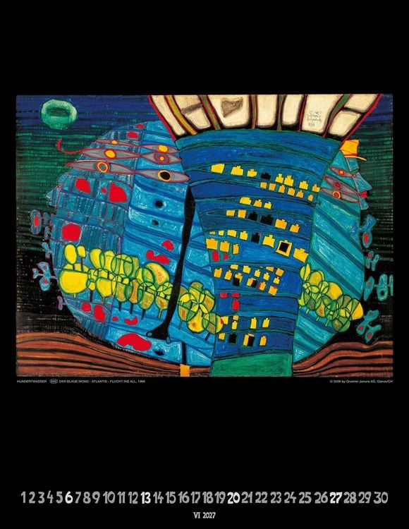 Produktbild: Hundertwasser Art Calendar 2027