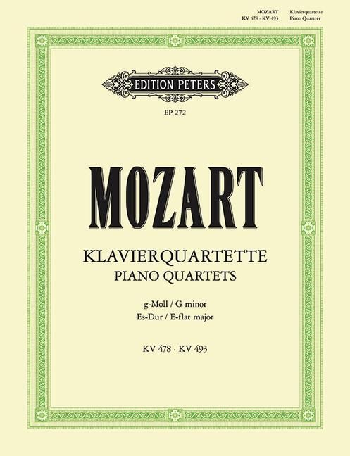 Produktbild: Mozart, W: Piano Quartets in G Minor K478 and E Flat K493