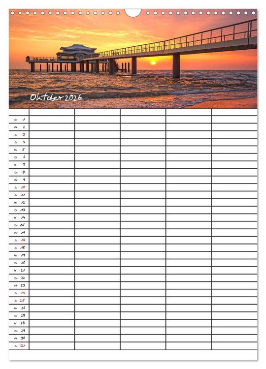 Produktbild: Timmendorfer Strand - Ostsee Urlaubsparadies (Wandkalender 2026 DIN A3 hoch), CALVENDO Monatskalender