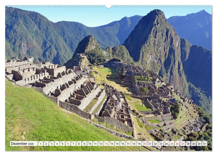 Produktbild: Inkabauten in PERU, Bauwerke eines gro&szlig;en Reiches (Wandkalender 2026 DIN A2 quer), CALVENDO Monatskalender