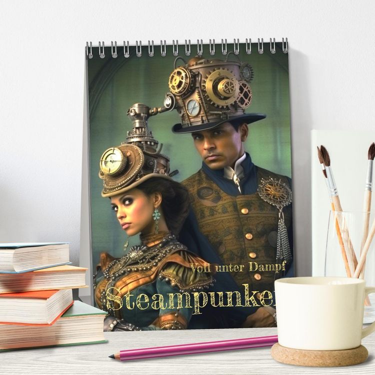Produktbild: Voll unter Dampf: Steampunker (Tischkalender 2026 DIN A5 hoch), CALVENDO Monatskalender