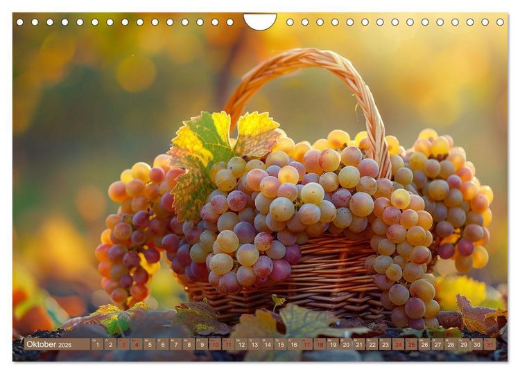 Produktbild: Wein begeistert (Wandkalender 2026 DIN A4 quer), CALVENDO Monatskalender