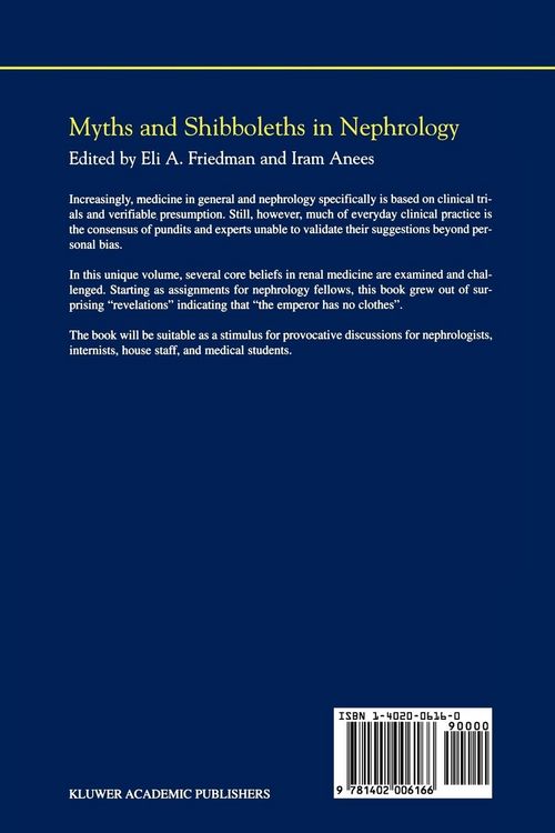 Produktbild: Myths and Shibboleths in Nephrology