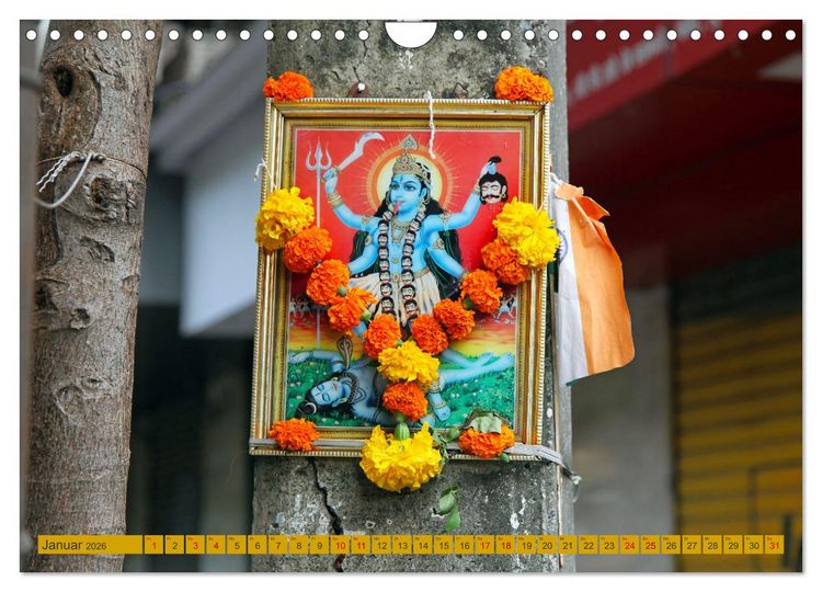 Produktbild: Indien - Hinduismus (Wandkalender 2026 DIN A4 quer), CALVENDO Monatskalender