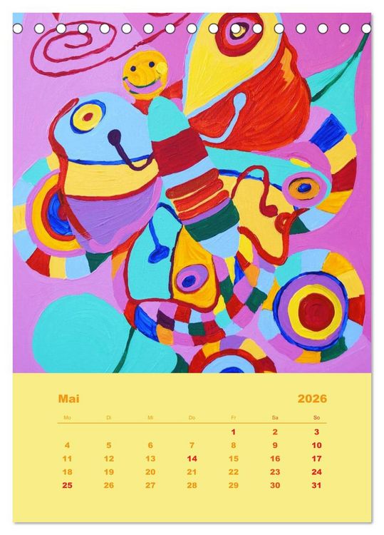 Produktbild: Licht ist bunt - Malerei in Acryl und Aqua &Ouml;l (Tischkalender 2026 DIN A5 hoch), CALVENDO Monatskalender