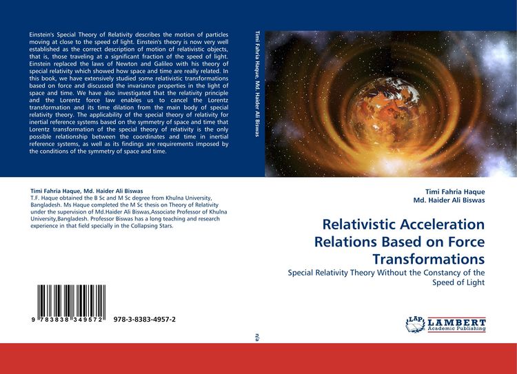 Produktbild: Relativistic Acceleration Relations Based on Force Transformations