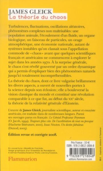 Produktbild: La th&eacute;orie du chaos : vers une nouvelle science