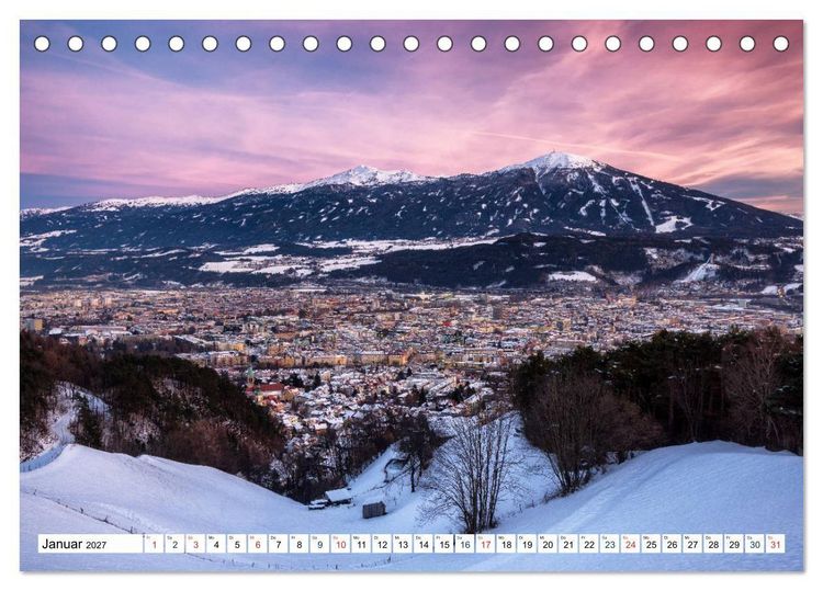 Produktbild: Innsbruck - Hauptstadt der Alpen (Tischkalender 2027 DIN A5 quer), CALVENDO Monatskalender