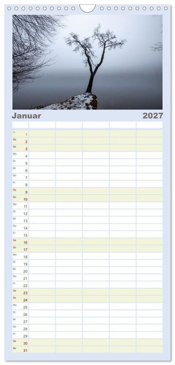 Produktbild: Familienplaner 2027 - Lychen - zwischen Wald und Seen mit 5 Spalten (Wandkalender, 21 x 45 cm) CALVENDO