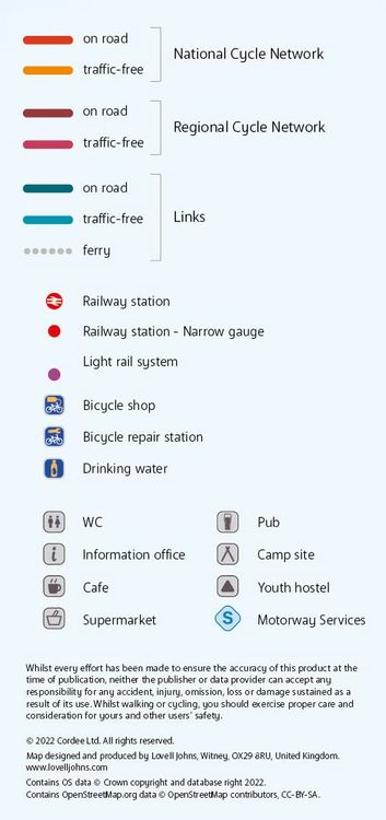 Produktbild: Cornwall and West Devon Cycle Map 1