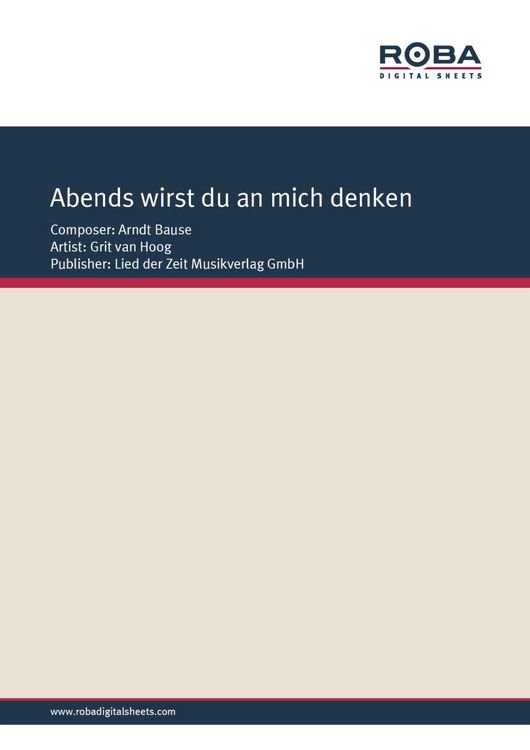 Produktbild: Abends wirst du an mich denken
