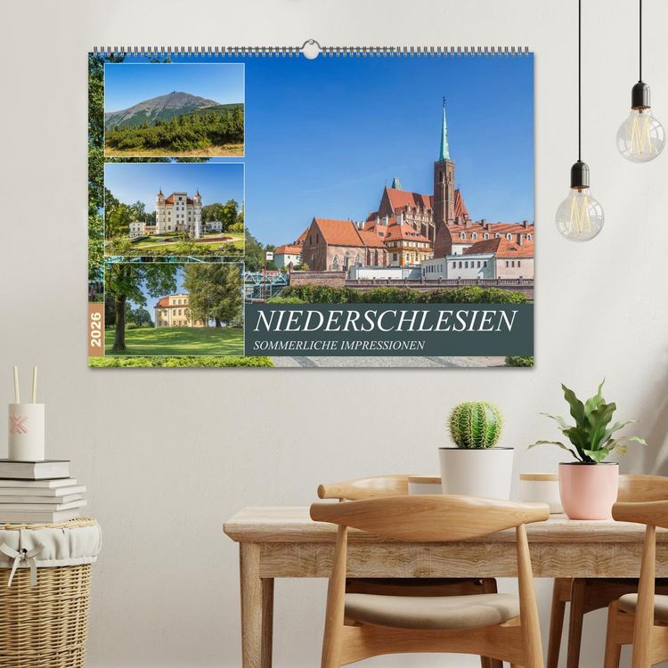 Produktbild: NIEDERSCHLESIEN Sommerliche Impressionen (Wandkalender 2026 DIN A2 quer), CALVENDO Monatskalender