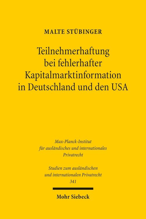 Produktbild: Teilnehmerhaftung bei fehlerhafter Kapitalmarktinformation in Deutschland und den USA