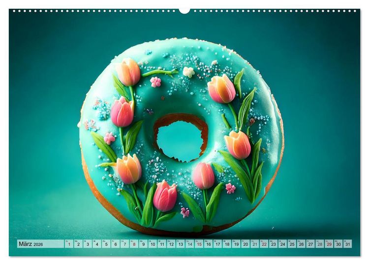 Produktbild: Donuts - Eine Reise durch die Jahreszeiten (Wandkalender 2026 DIN A2 quer), CALVENDO Monatskalender