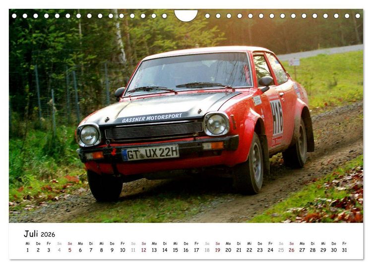 Produktbild: Lausitzrallye Histo EM (Wandkalender 2026 DIN A4 quer), CALVENDO Monatskalender