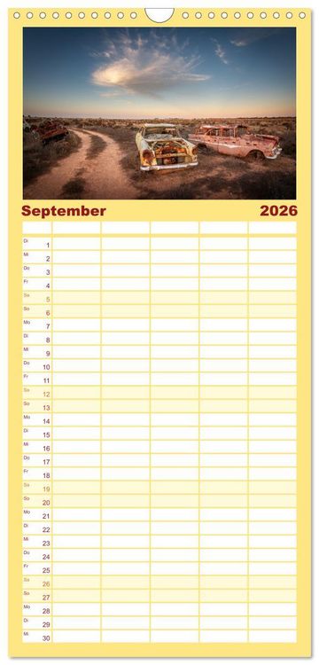 Produktbild: Familienplaner 2026 - Outback Australien mit 5 Spalten (Wandkalender, 21 x 45 cm) CALVENDO