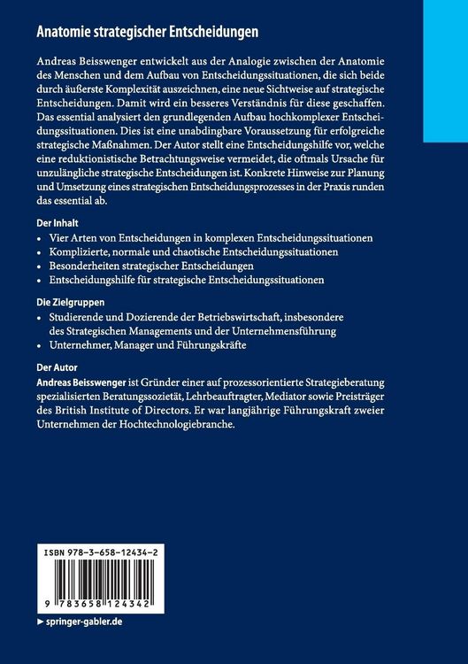 Produktbild: Anatomie strategischer Entscheidungen