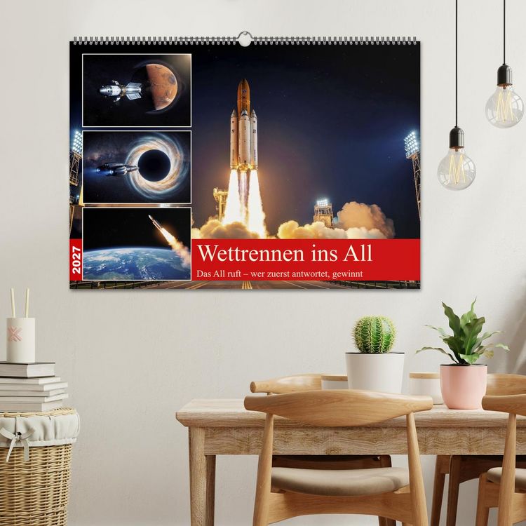 Produktbild: Wettrennen ins All (Wandkalender 2027 DIN A2 quer), CALVENDO Monatskalender